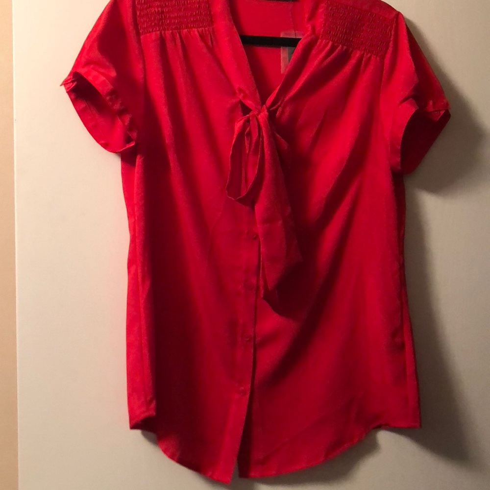Bow front blouse